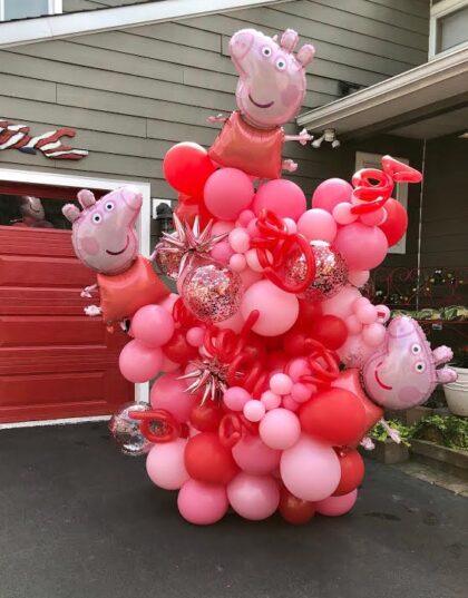 Peppa Pig Balloon Column