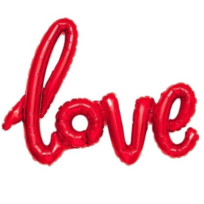 AIRFILLED Script Red Love