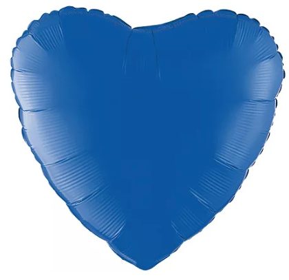 Royal Blue - 18" heart