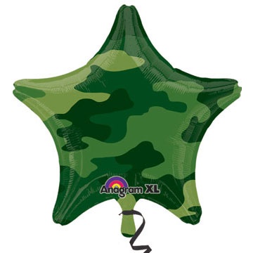 Camouflage - 18" Star Balloon