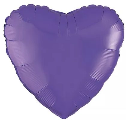 Quartz Purple - 18" heart