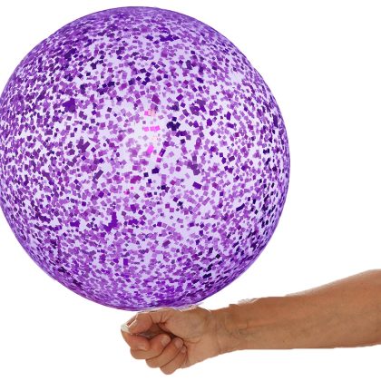 24" Purple Confetti Balloon