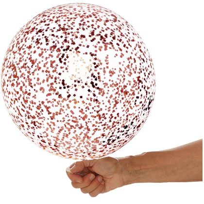 24" Rose Gold Confetti Balloon