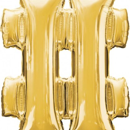 Hashtag # - Gold