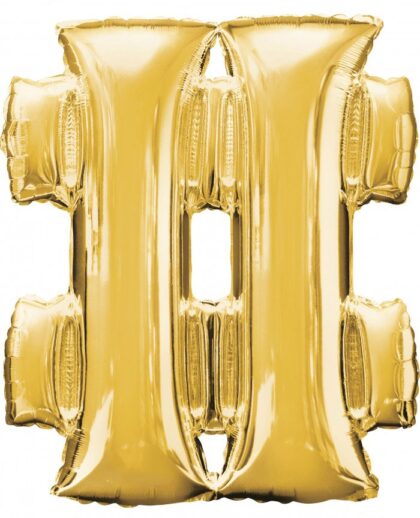 Hashtag # - Gold