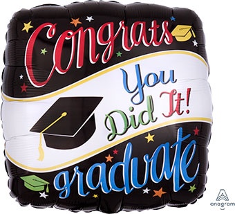 18" Graduation Square