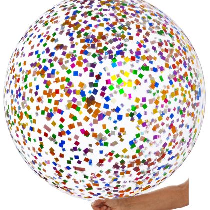 36'' Rainbow Confetti Balloon