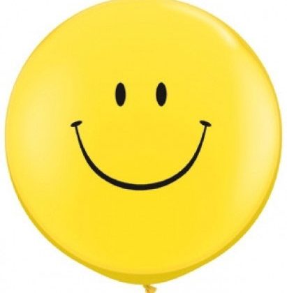 36" Yellow Smile Face