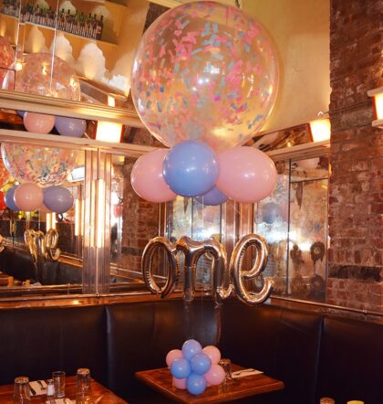 36” Confetti Filled ONE Centerpiece