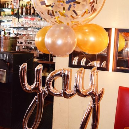 36” Confetti Filled YAY Floor Height