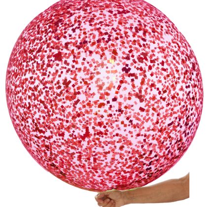 36" Red Confetti Balloon