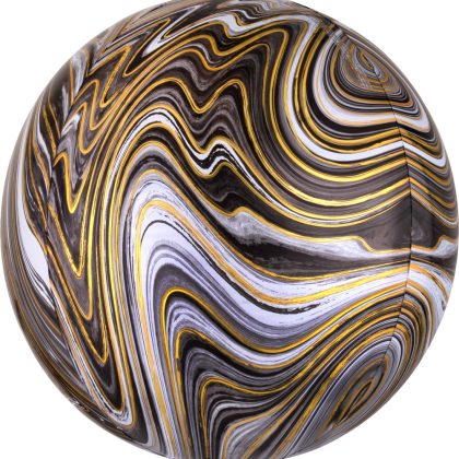 BLACK MARBLE ORB