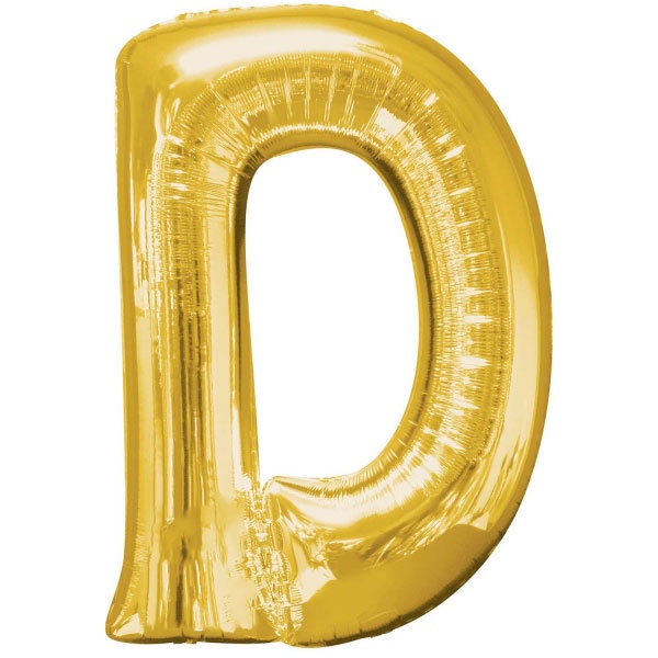 Letter D - Gold