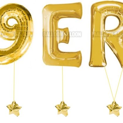 49ERS BALLOON LETTER BANNER