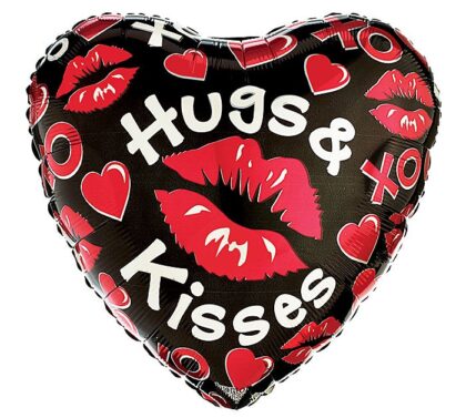 18" Hugs & Kisses Heart