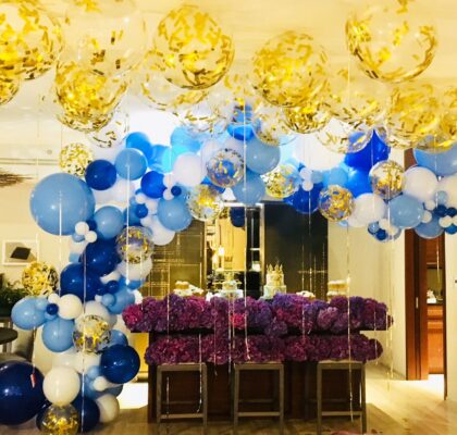 Organic Confetti Garland W/ Loose Confetti Balloons