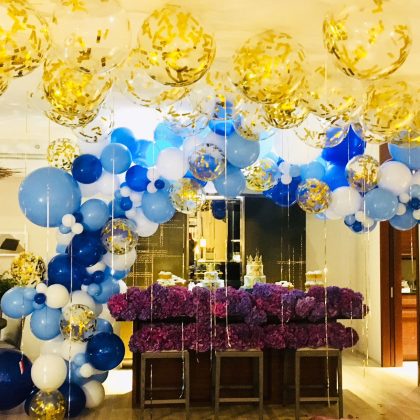 Organic Confetti Garland W/ Loose Confetti Balloons