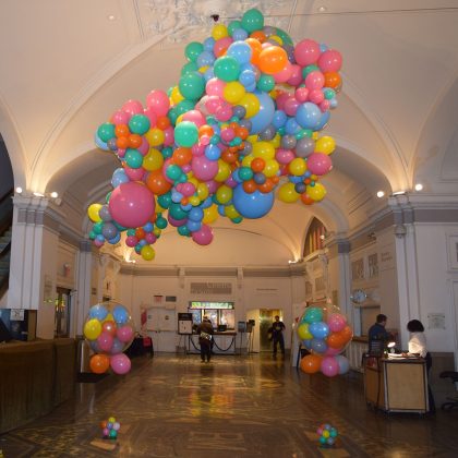 BAM Colorful Organic Cloud Sculpture