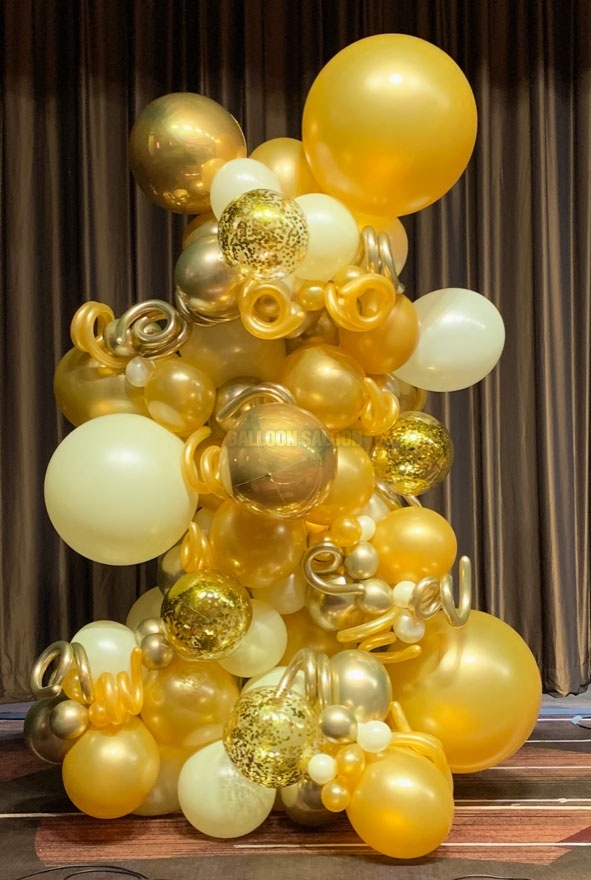 Champagne Balloon Column