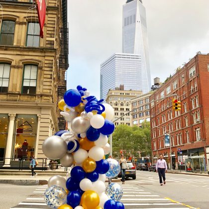 Outdoor Funky Balloon Column