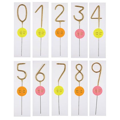 Gold Sparkler Number