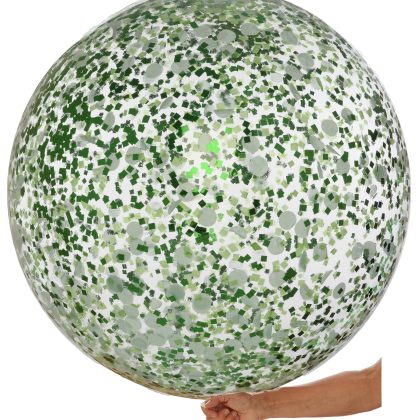 36" Green Confetti Balloon