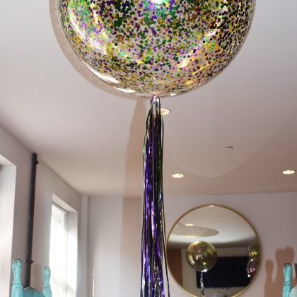 MARDI GRAS WATERFALL CENTERPIECE