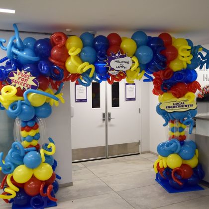 NYU Lipton Hall Funky Balloon Archway