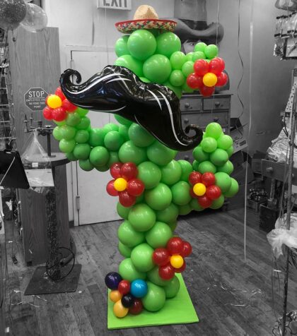 Festive Cactus Sculpture