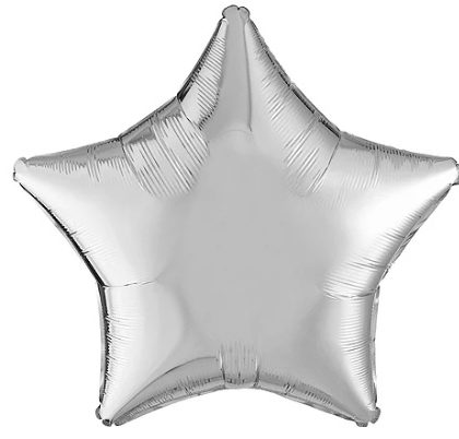 Metallic Silver - 21" star