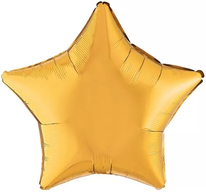 Metallic Gold - 36" Star