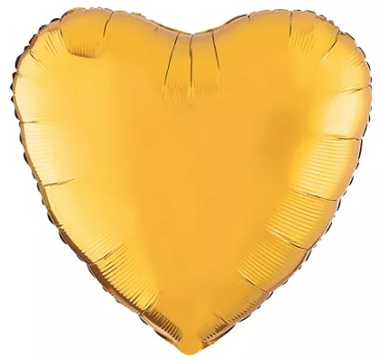 Gold - 36" Heart