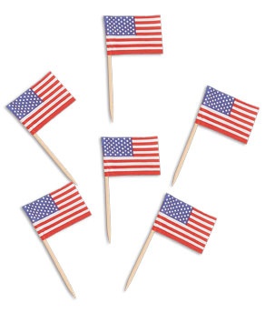American Flag Toothpicks 30pk