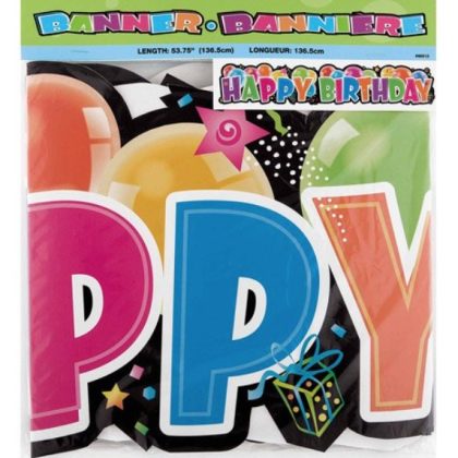 Birthday Banner With Balloons