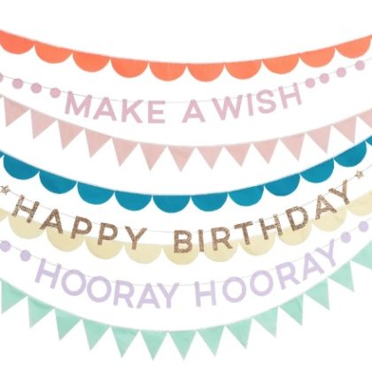 Rainbow Birthday Garlands