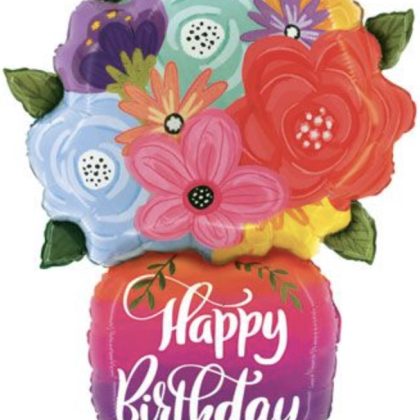 Birthday Flower Vase