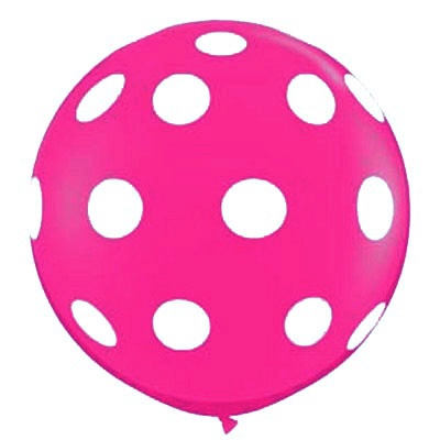 36" Wild Berry Polka Dot