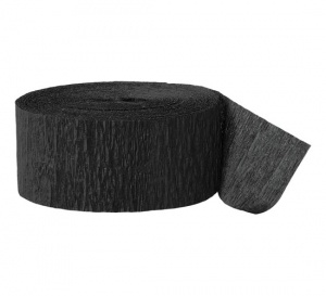 Black Crepe Streamer