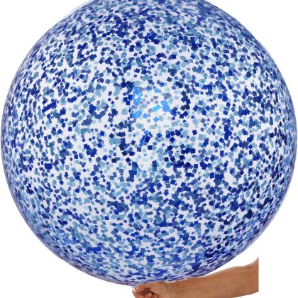 36" Blues Confetti Balloon