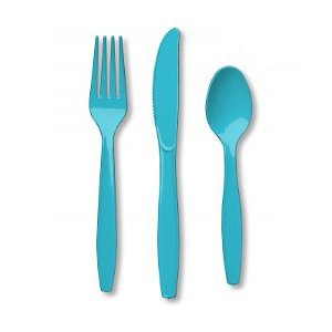 Caribbean Blue Cutlery