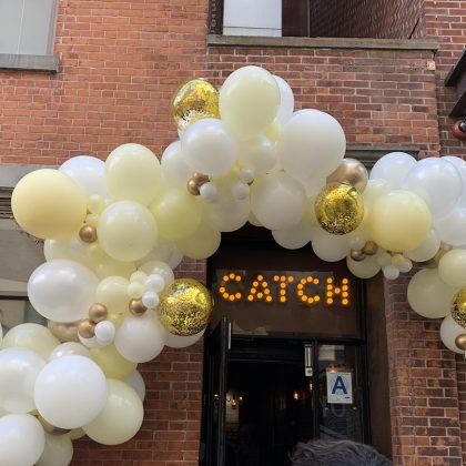 Catch Restaurant NYC Balloon Archway