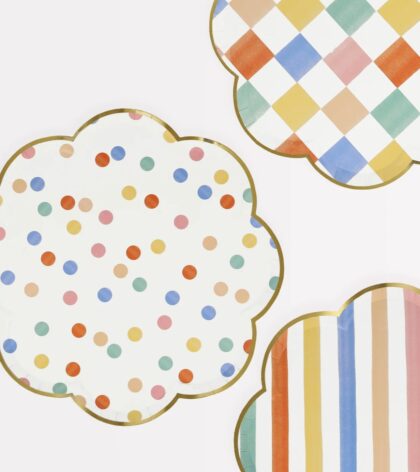 Large Colorful Pattern Paltes