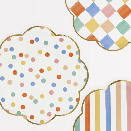 Small Colorful Pattern Plates