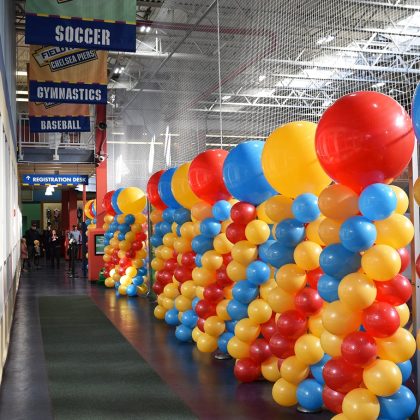 Chelsea Piers NYC Balloon Columns