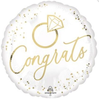 18" Congrats With Ring