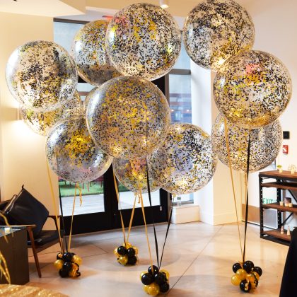 Triple 3' Confetti Filled Floor Topiary