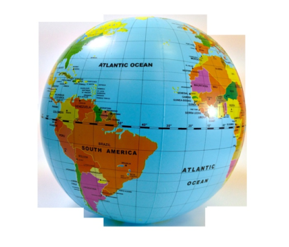 20" Countries Globe