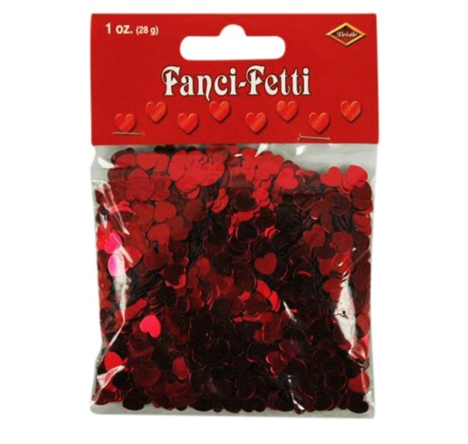 Red Hearts Confetti