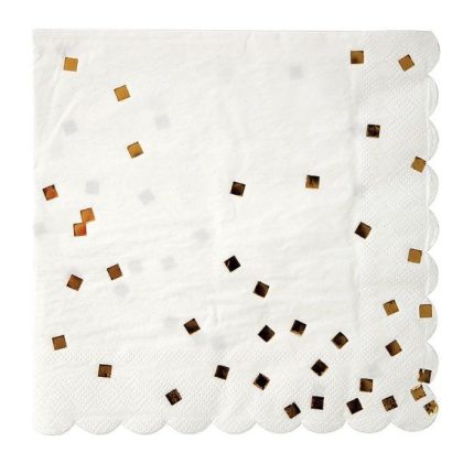 GOLD confetti dinner NAPKIN