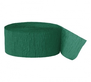 Emerald Green Crepe Streamer